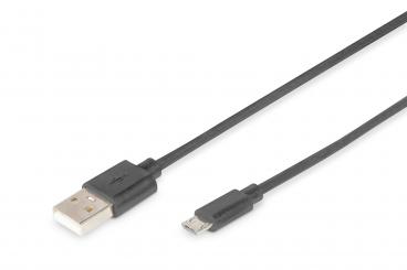 USB-A – Micro-B Anschlusskabel, 1,8m 