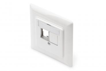 Frontplatte und Einbaurahmen für Multimedia / Keystone Module 