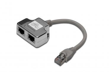 CAT 5e Patchkabel-Adapter, 2x CAT 5e, geschirmt 