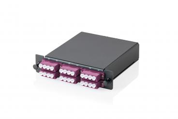 MPO Kassette, Multimode OM4, LC/Quad, LC auf MPO, für 3 Kassettenfelder 